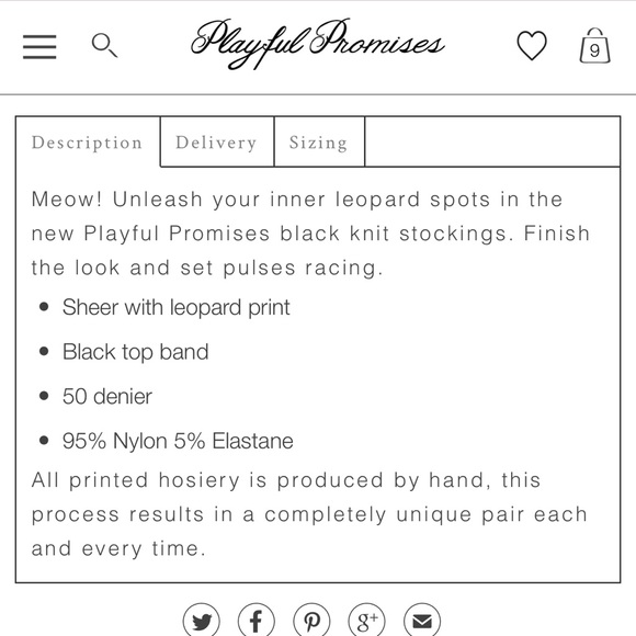 ✨NWT Bettie Page 🦋 Black Leopard Knit Stockings - Picture 9 of 15